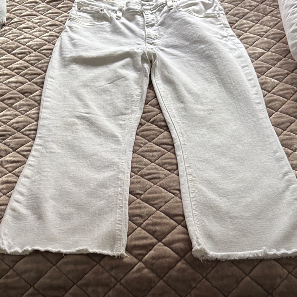 J. Crew Women's Flare White Jeans